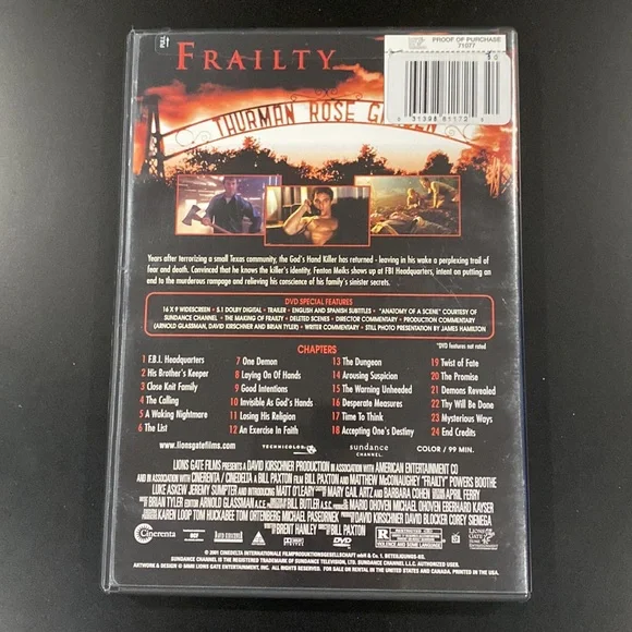 Frailty - DVD - Picture 2 of 5